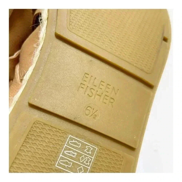 Eileen Fisher Timor Espadrille Wedge Slingback Sandal size 6.5 - Picture 9 of 9
